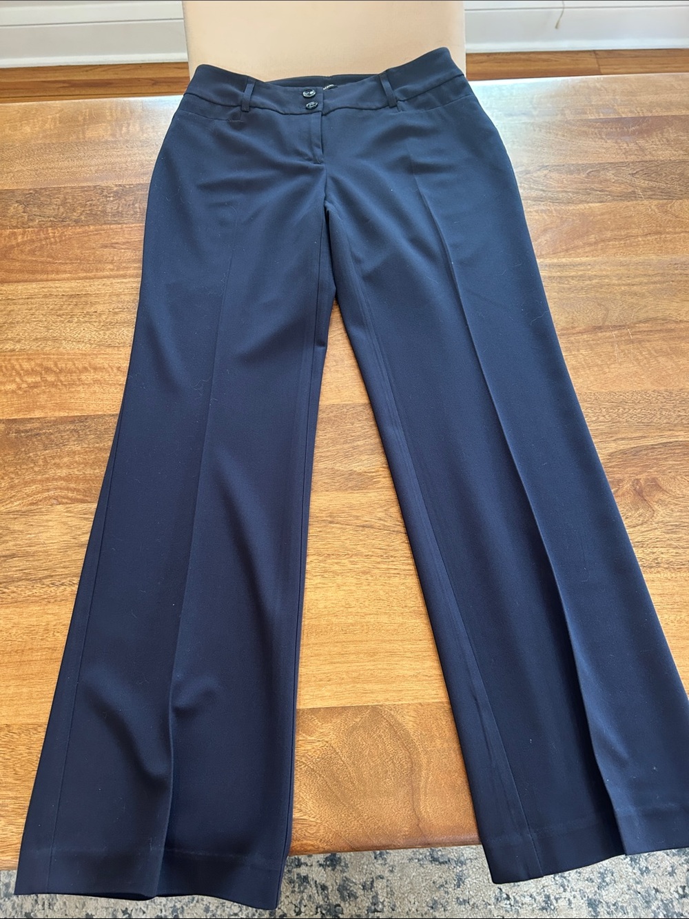 Alfani Navy Wide-Leg Dress Pants